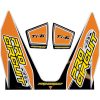 Dekaler Ti-6 Avgas Svart/orange/vit/gul PRO CIRCUIT Dekal – miniatyr 1
