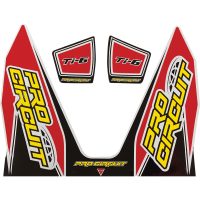 Dekaler Ti-6 Avgas Svart/röd/vit/gul PRO CIRCUIT