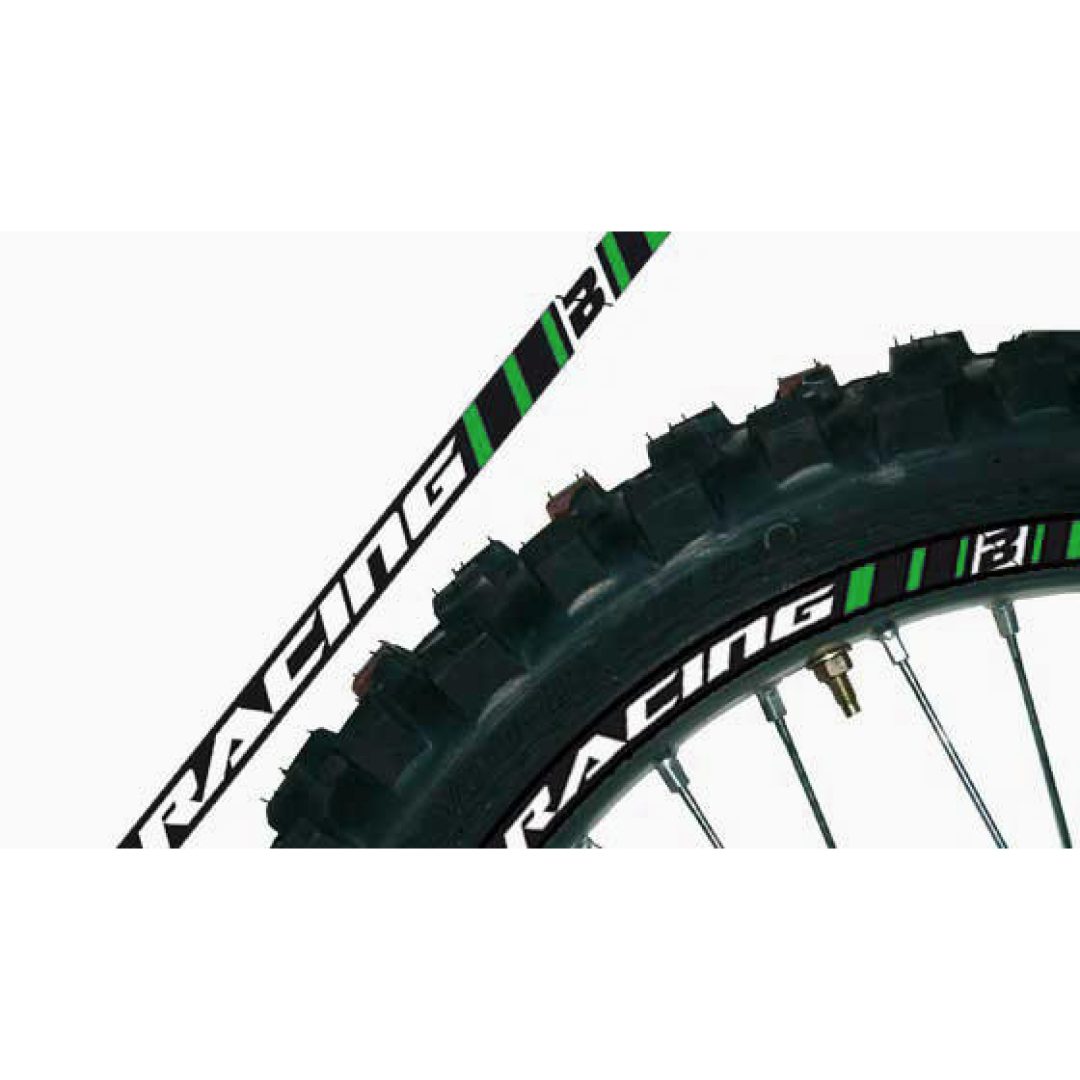 Dekaler Till Fälg Grön BLACKBIRD RACING Dekal