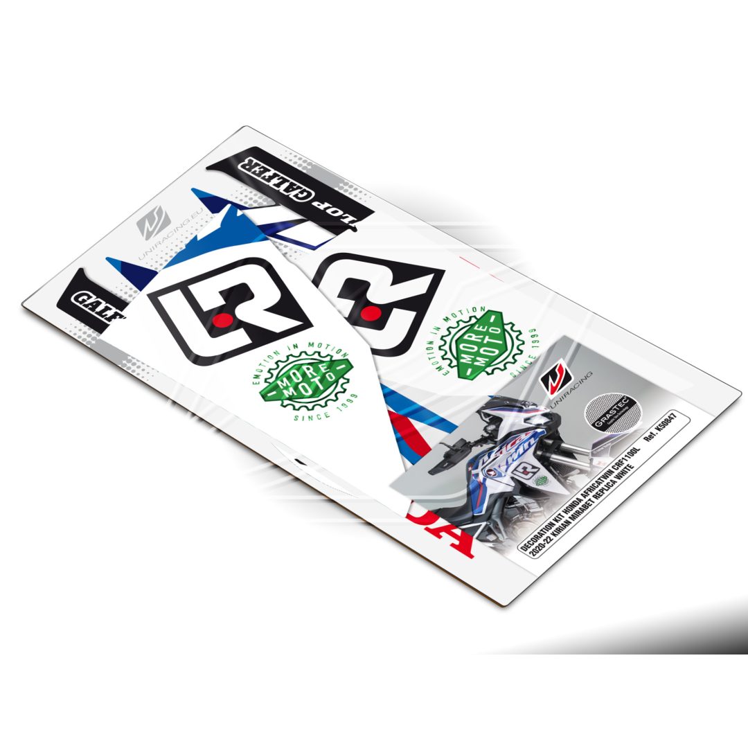 Dekalkit Blå/vit UNIRACING Dekalkit – bild 4