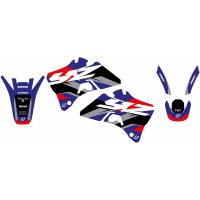 Dekalkit Dream 5 Svart/blå/röd/silver BLACKBIRD RACING