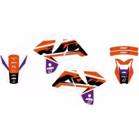 Dekalkit Dream 5 Svart/röd/silver/vit BLACKBIRD RACING