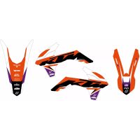 Dekalkit Dream 5 Svart/röd/silver/vit BLACKBIRD RACING