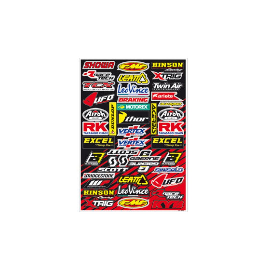 Dekalkit Logo Svart/röd BLACKBIRD RACING Dekalkit