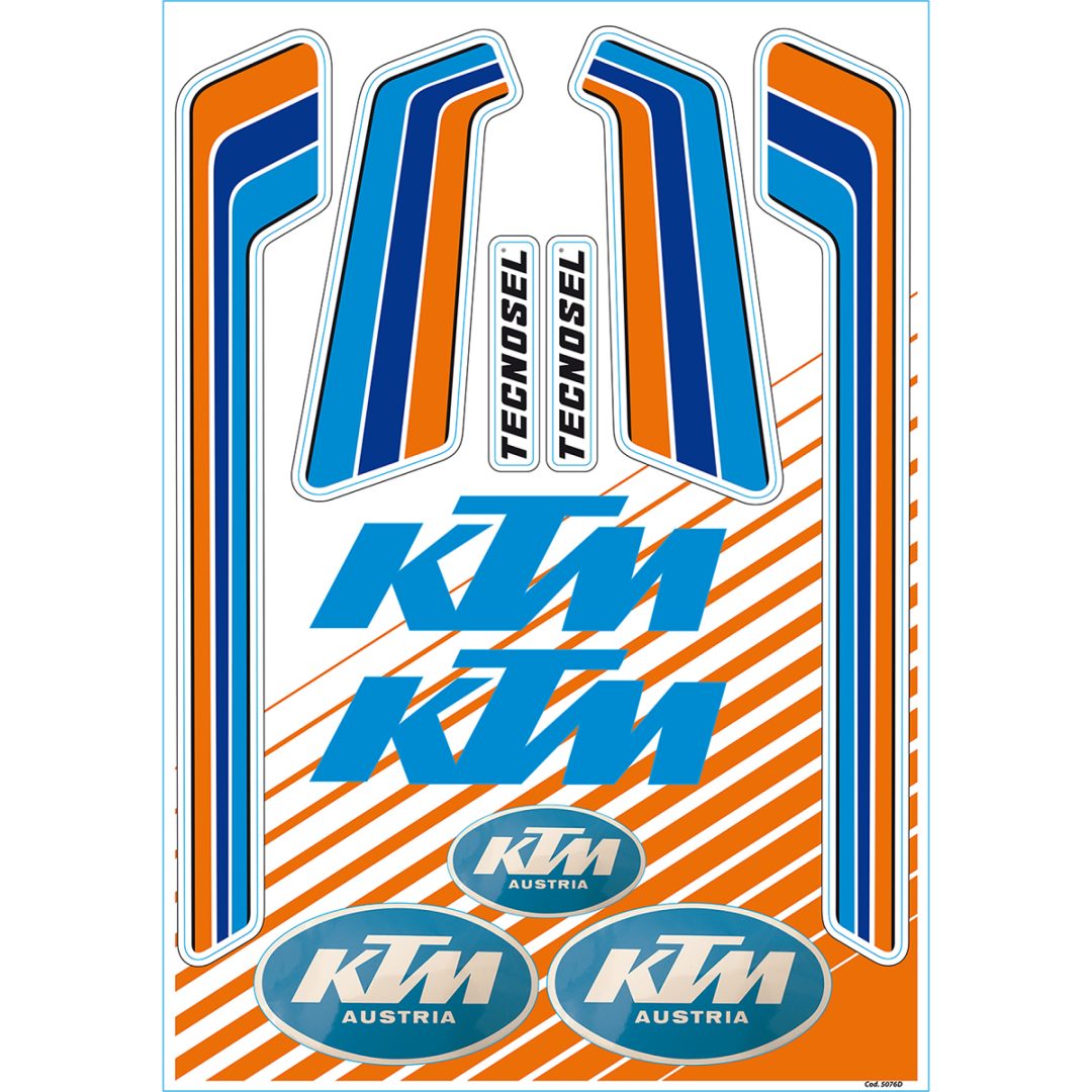 Dekalkit Med Logo Blå/orange/vit TECNOSEL Dekalark