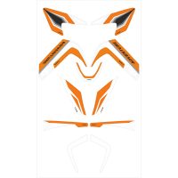 Dekalkit Orange/vit Vinyl C-RACER