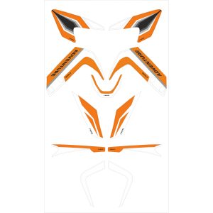 Dekalkit Orange/vit Vinyl C-RACER