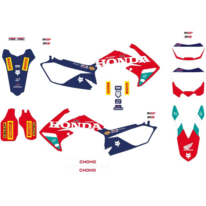 Dekalkit Replica Team HRC Glansig BLACKBIRD RACING – bild 2