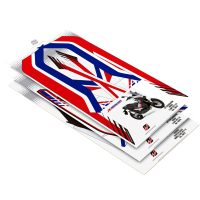 Dekalkit Scooter Blå/röd/vit UNIRACING