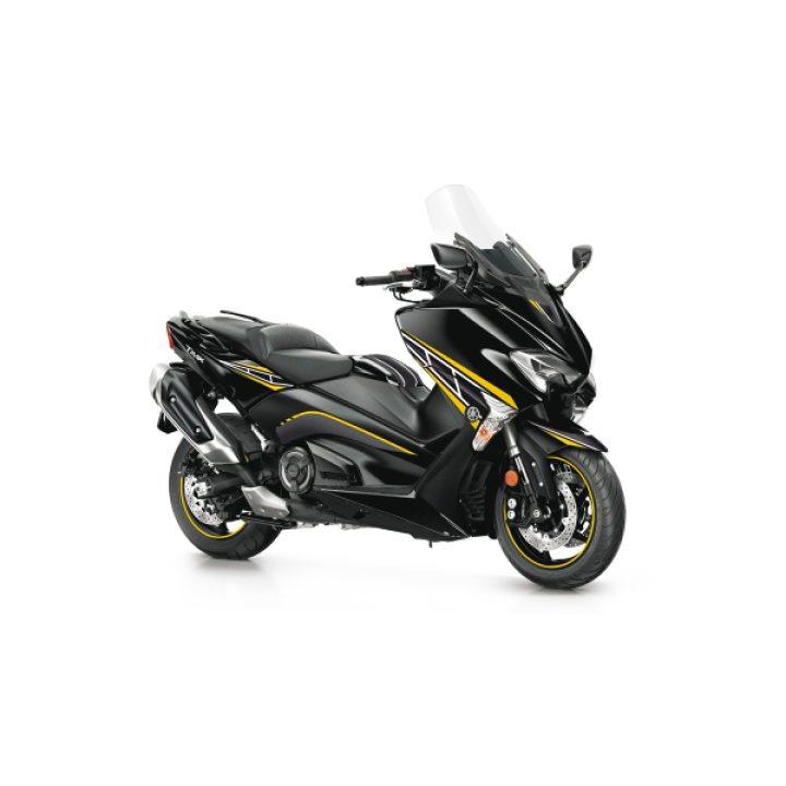 Dekalkit Scooter Svart/vit/gul UNIRACING Dekalkit – bild 4
