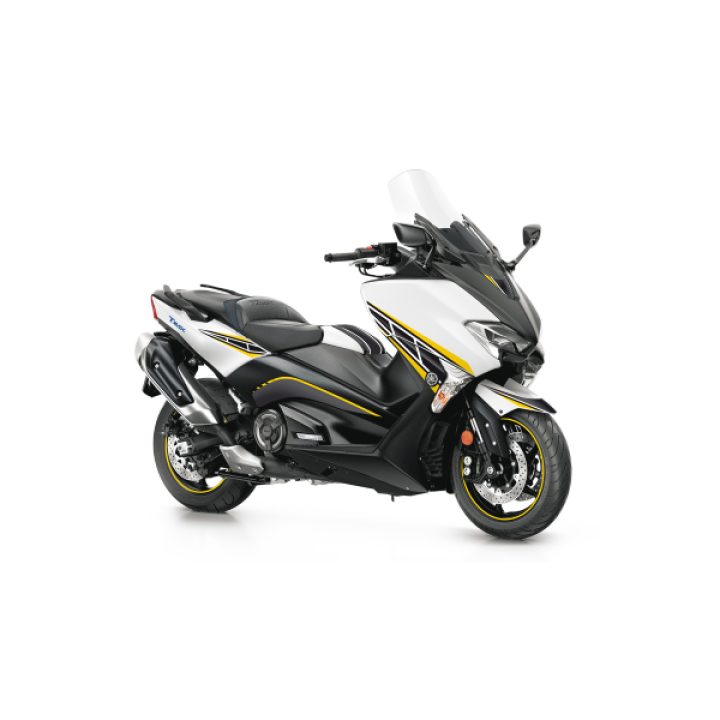 Dekalkit Scooter Svart/vit/gul UNIRACING Dekalkit – bild 3