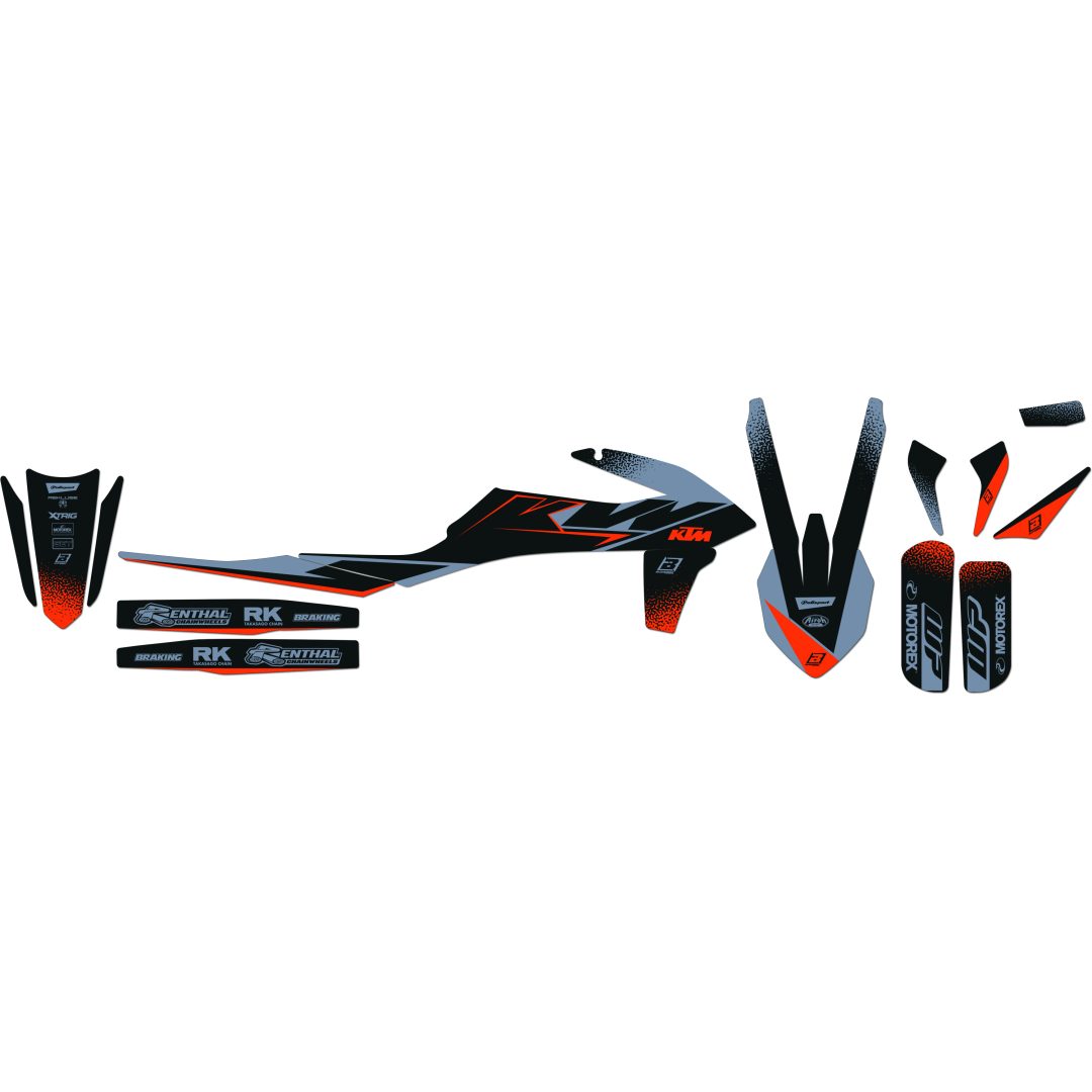 Dekalkit Svart Vinyl BLACKBIRD RACING Grafikkit – bild 4