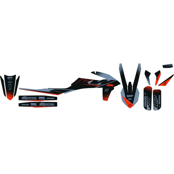 Dekalkit Svart Vinyl BLACKBIRD RACING Grafikkit – bild 4