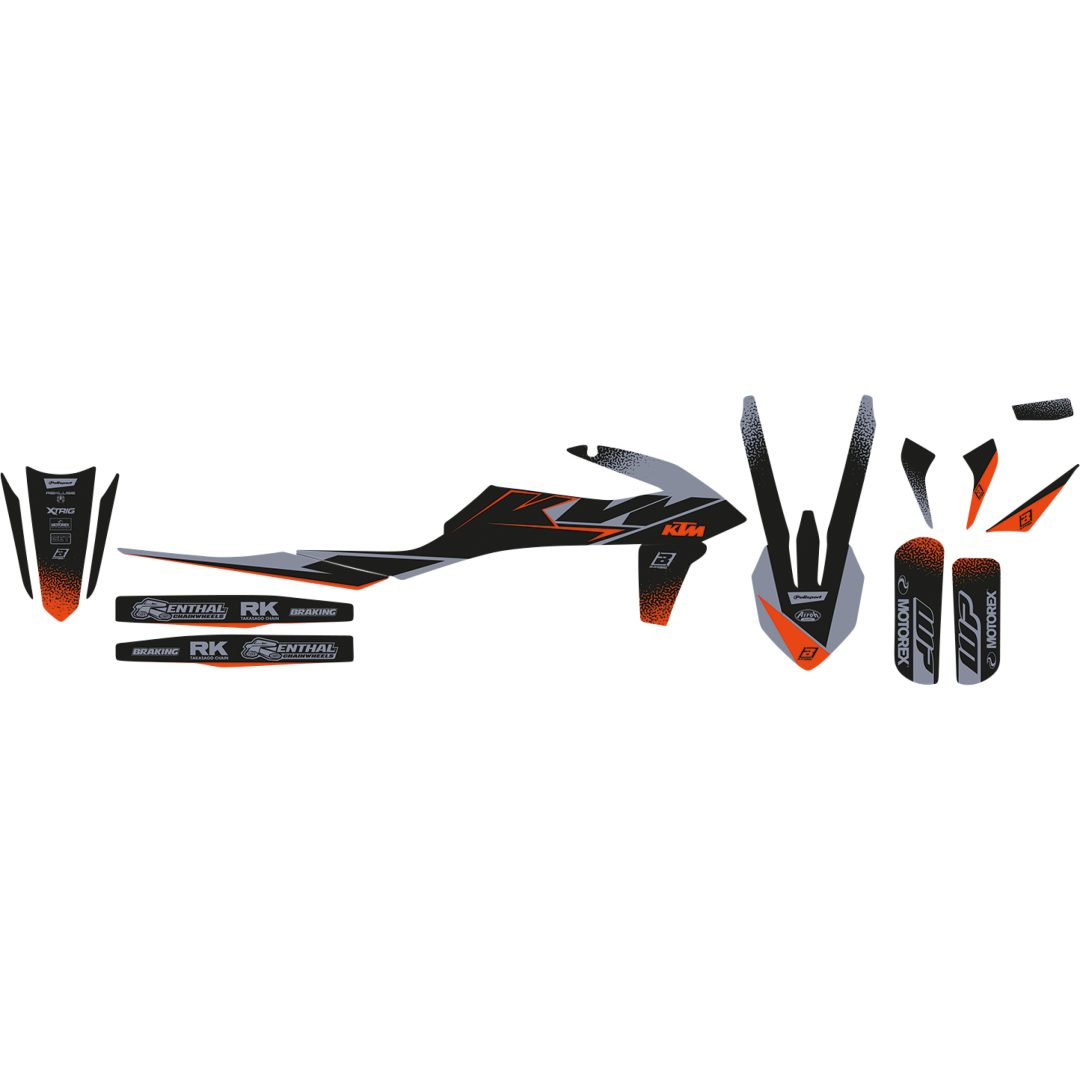 Dekalkit Svart Vinyl BLACKBIRD RACING Grafikkit – bild 2
