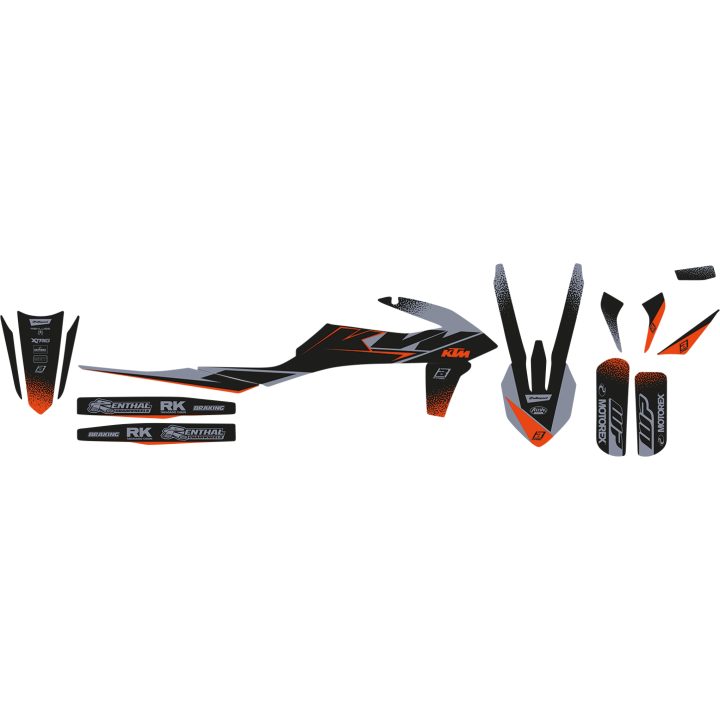 Dekalkit Svart Vinyl BLACKBIRD RACING Grafikkit – bild 2