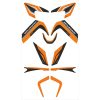 Dekalkit Svart/orange C-RACER Grafikkit – miniatyr 1