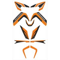 Dekalkit Svart/orange C-RACER