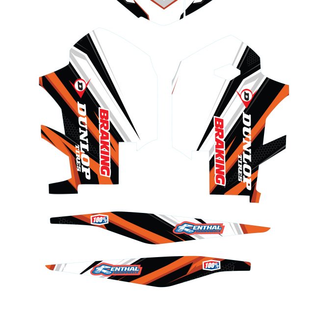 Dekalkitt Komplett KTM ADVANCE Logo Motoaction