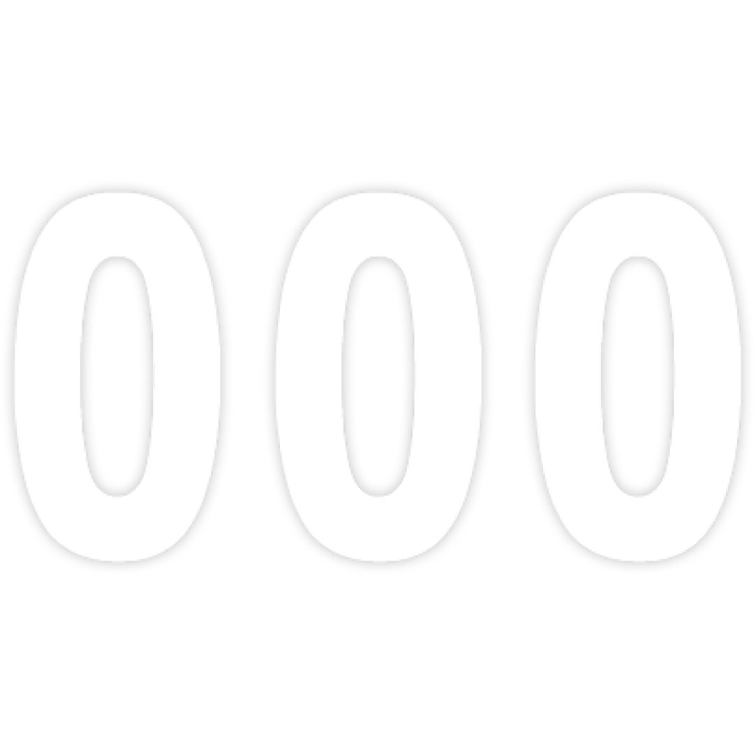 Dekalnummerplatta Pro Numbers Vit FACTORY EFFEX Plattgrafik