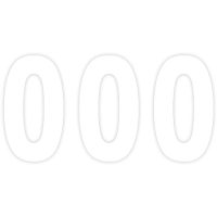Dekalnummerplatta Pro Numbers Vit FACTORY EFFEX