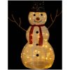 Dekorativ julgran med LED lyxigt tyg 90 cm vidaXL 90 cm – miniatyr 3