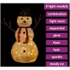 Dekorativ julgran med LED lyxigt tyg 90 cm vidaXL 90 cm – miniatyr 4