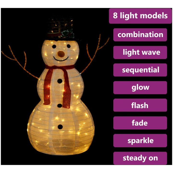 Dekorativ julgran med LED lyxigt tyg 90 cm vidaXL 90 cm – bild 4