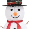 Dekorativ julgran med LED lyxigt tyg 90 cm vidaXL 90 cm – miniatyr 6