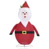 Dekorativ jultomte med LED lyxigt tyg 60 cm vidaXL 60 cm – miniatyr 5