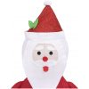 Dekorativ jultomte med LED lyxigt tyg 60 cm vidaXL 60 cm – miniatyr 7