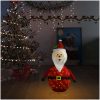 Dekorativ jultomte med LED lyxigt tyg 90 cm vidaXL 90 cm – miniatyr 3