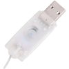 Dekorativ snögubbe med LED lyxigt tyg 180 cm vidaXL 180 cm – miniatyr 7