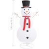 Dekorativ snögubbe med LED lyxigt tyg 180 cm vidaXL 180 cm – miniatyr 8