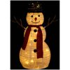 Dekorativ snögubbe med LED lyxigt tyg vidaXL 60 cm – miniatyr 4