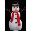 Dekorativ snögubbe med LED lyxigt tyg vidaXL 60 cm – miniatyr 5