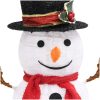 Dekorativ snögubbe med LED lyxigt tyg vidaXL 60 cm – miniatyr 6