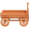 Dekorativ vagn 70x43x54 cm Massivt granträ vidaXL – miniatyr 4
