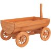Dekorativ vagn 70x43x54 cm Massivt granträ vidaXL – miniatyr 6