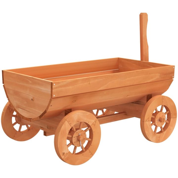 Dekorativ vagn 70x43x54 cm Massivt granträ vidaXL – bild 6