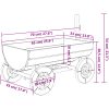 Dekorativ vagn 70x43x54 cm Massivt granträ vidaXL – miniatyr 10