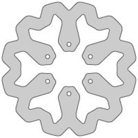 Delta Braking Bromsskiva, Bak, ⌀220mm, Derbi Senda DRD