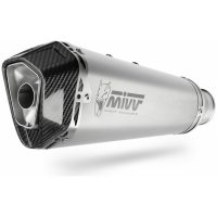 Delta Race Muffler Stainless Steel/Carbon End Cap Kawasaki Versys 1000 Mivv
