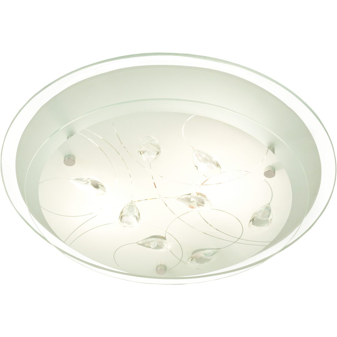 Demi Plafond, Rund, Glas ANETA HOME Sockel E27