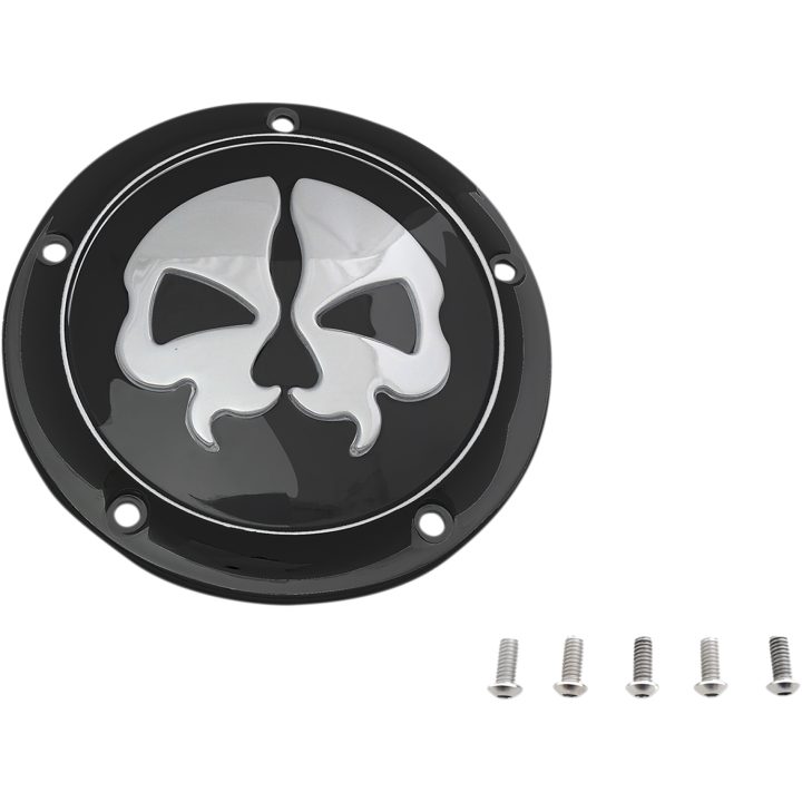 Derbylock Split Skull Svart/krom DRAG SPECIALTIES – bild 2