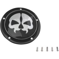 Derbylock Split Skull Svart/krom DRAG SPECIALTIES