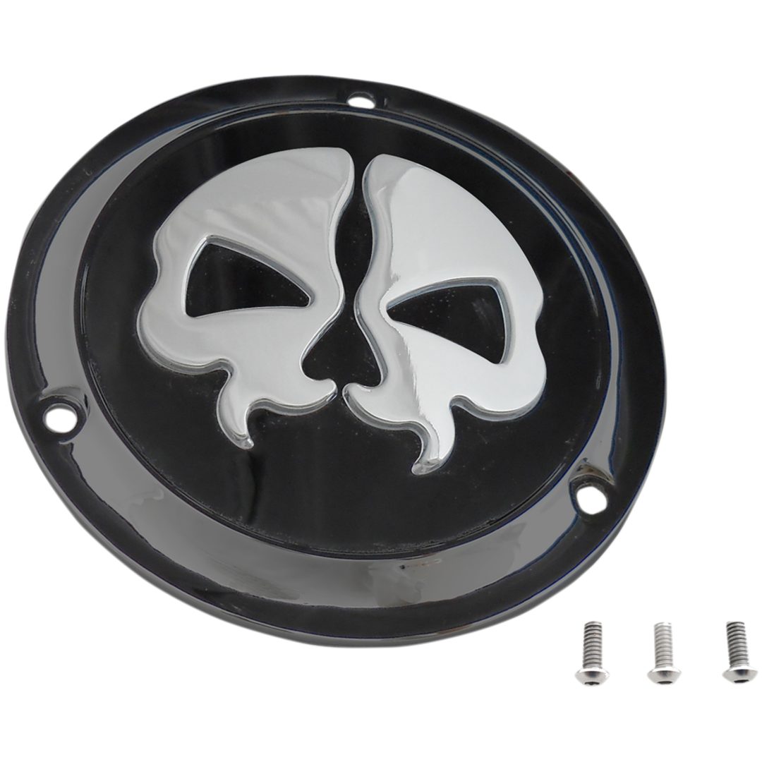 Derbylock Split Skull Svart/krom DRAG SPECIALTIES – bild 2