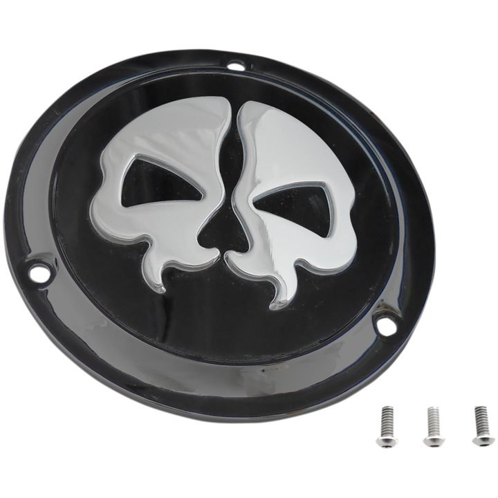Derbylock Split Skull Svart/krom DRAG SPECIALTIES – bild 2