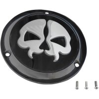 Derbylock Split Skull Svart/krom DRAG SPECIALTIES