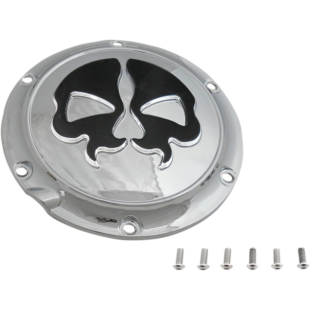 Derbylock Split Skull Svart/krom DRAG SPECIALTIES – bild 2