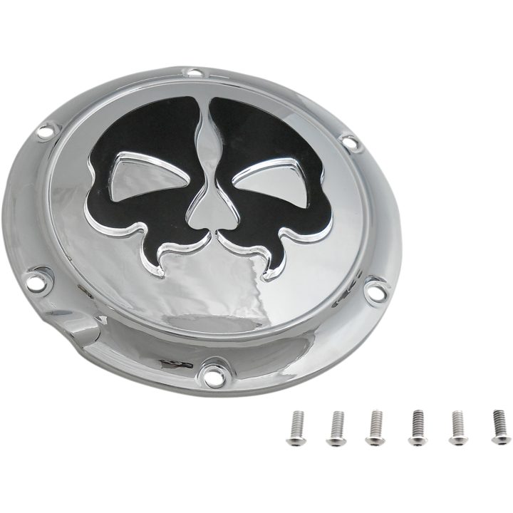 Derbylock Split Skull Svart/krom DRAG SPECIALTIES – bild 2